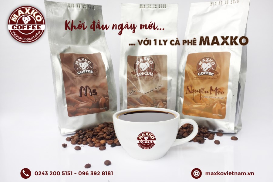 khởi đầu ngày mới với 1 ly cafe Maxko