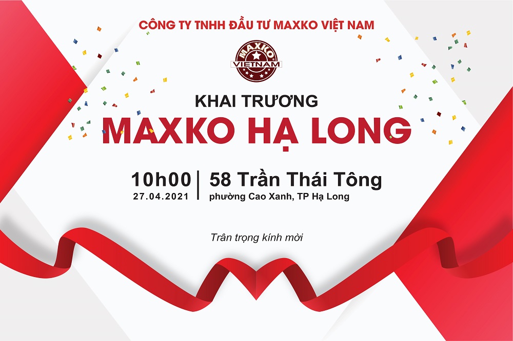 Maxko Hạ Long - invitation A5